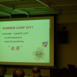 鈴木由恵さん(61回生部長)による夏合宿を中心とした年間行事の紹介
